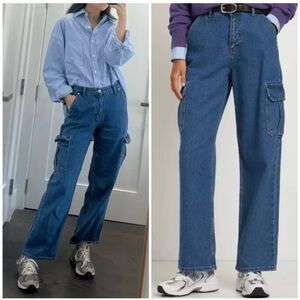 The Frankie Shop Jeans Kai Cargo Straight Leg